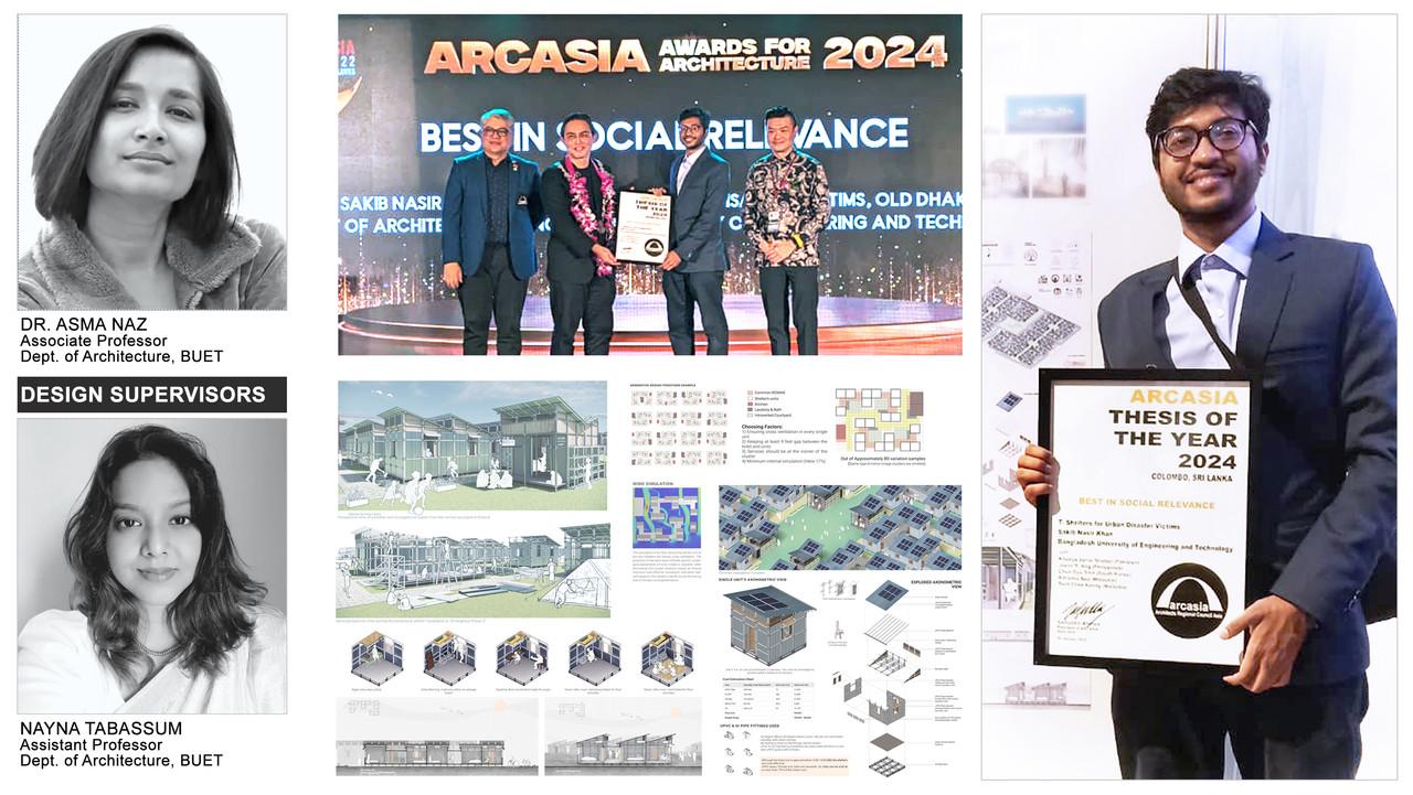 BUET STUDENT SAKIB NASIR KHAN WINS ARCASIA THESIS OF THE YEAR AWARD 2024 (TOY)